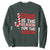 Christian Christmas Sweatshirt Jesus Is The Reason For The Season TS10 Dark Forest Green Print Your Wear