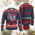Christian Christmas Knit Sweatshirt Jesus Is The Reason For The Season TS10 Burgundy Print Your Wear