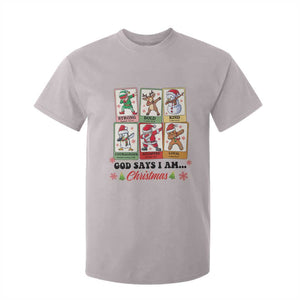 Religious Christmas T Shirt For Kid God Says I Am Xmas Christian Bible TS10 Ice Gray Print Your Wear