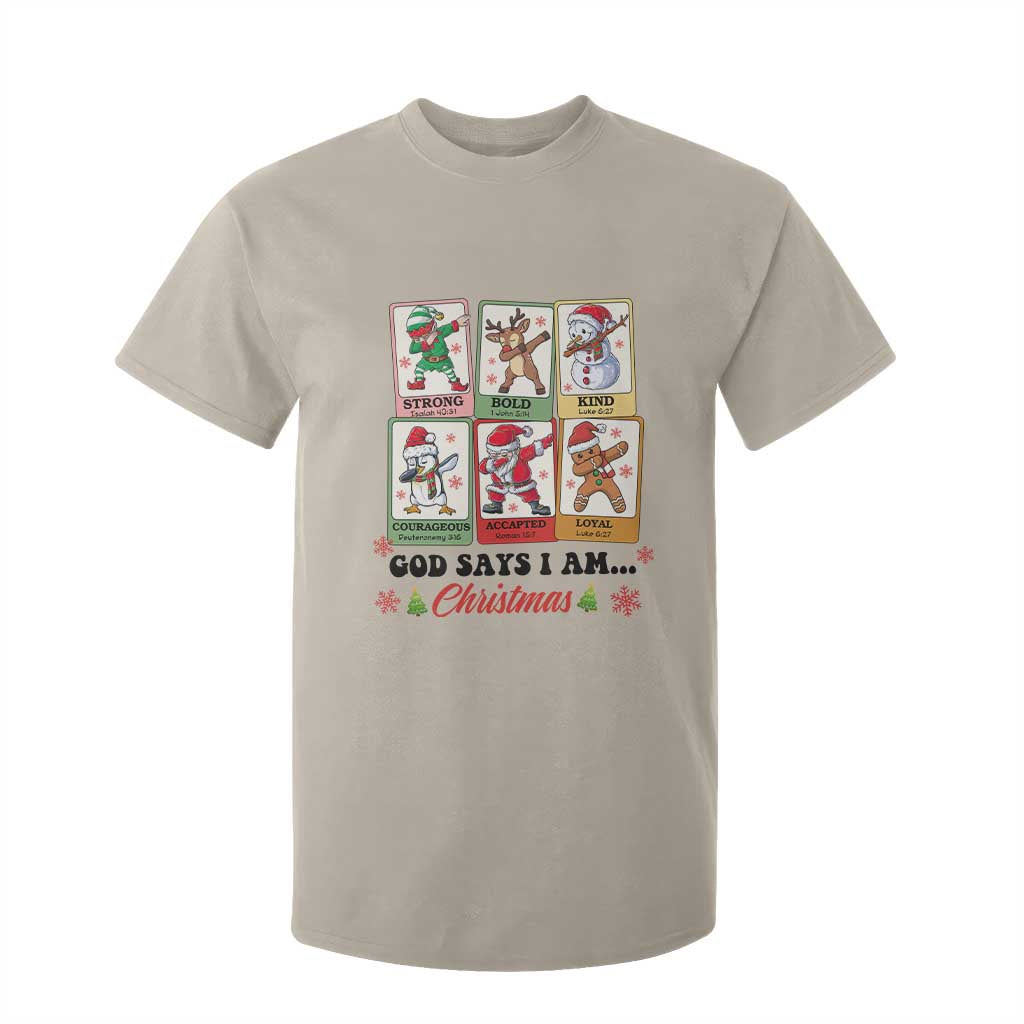 Religious Christmas T Shirt For Kid God Says I Am Xmas Christian Bible TS10 Sand Print Your Wear