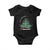 Merry and Bright Christmas Sleigh Baby Onesie TS10 Black Print Your Wear