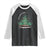 Merry and Bright Christmas Sleigh Raglan Shirt TS10 Black White Print Your Wear