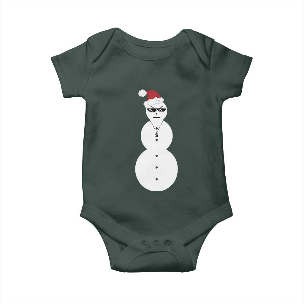 Funny Angry Snowman Baby Onesie Gangster Snowmen Rap Hip Hop TS10 Print Your Wear