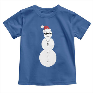 Funny Angry Snowman Baby Shirt Gangster Snowmen Rap Hip Hop TS10 Royal Blue Print Your Wear