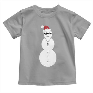 Funny Angry Snowman Baby Shirt Gangster Snowmen Rap Hip Hop TS10 Sport Gray Print Your Wear