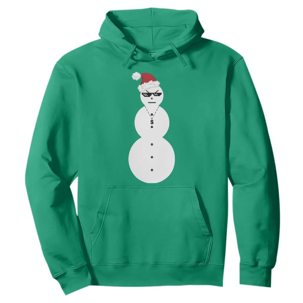 Funny Angry Snowman Hoodie Gangster Snowmen Rap Hip Hop TS10 Irish Green Print Your Wear