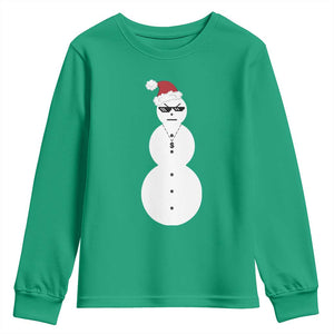 Funny Angry Snowman Youth Sweatshirt Gangster Snowmen Rap Hip Hop TS10 Irish Green Print Your Wear