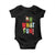 Funny Christmas Santa Baby Onesie Oh What Fun Christmas Tree And Wreath TS10 Black Print Your Wear