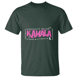 Kamala Harris 47th US President America 2024 Election T Shirt I'm Speaking TS10 Dark Forest Green Print Your Wear