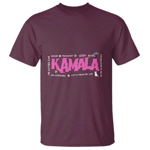 Kamala Harris 47th US President America 2024 Election T Shirt I'm Speaking TS10 Maroon Print Your Wear