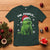 Funny Christmas Cat T Shirt Ew People Xmas Gag Gift TS10 Dark Forest Green Print Your Wear