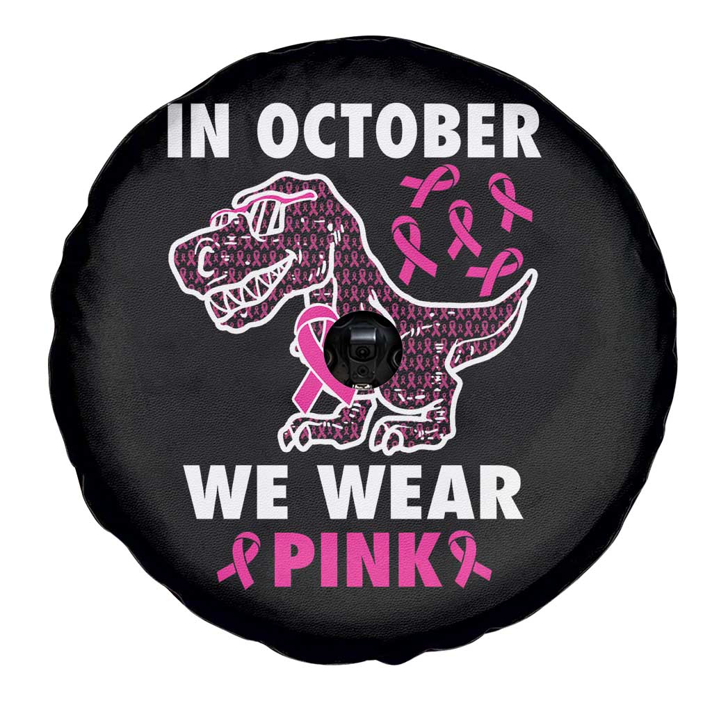 In October We Wear Pink Breast Cancer Awareness Toddler Kids Spare Tire Cover Pink Ribbon TS10 Print Your Wear
