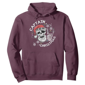 Pirate Christmas Hoodie Skull Skeleton Lights Pirates Caribbean Cruise TS10 Maroon Print Your Wear