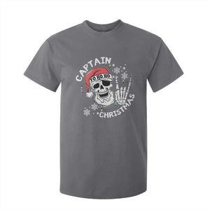 Pirate Christmas T Shirt For Kid Skull Skeleton Lights Pirates Caribbean Cruise TS10 Charcoal Print Your Wear