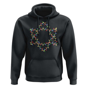 Christmas Religious Happy Chrismukkah Hoodie Lights Star of David TS10 Black Print Your Wear