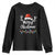 Merry Christmas Youth Sweatshirt Lights Red Santa Hat Xmas Family Matching TS10 Black Print Your Wear