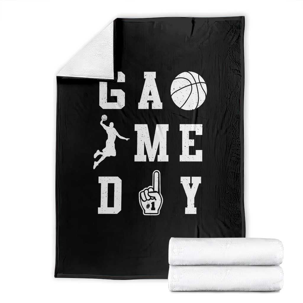 Game Day Basketball Throw Blanket Basketball Mom Sports Fan TS10 Black Print Your Wear