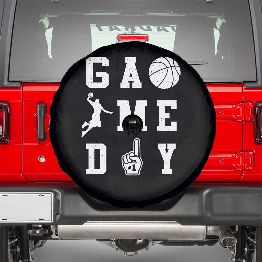 Game Day Basketball Spare Tire Cover Basketball Mom Sports Fan TS10 Black Print Your Wear