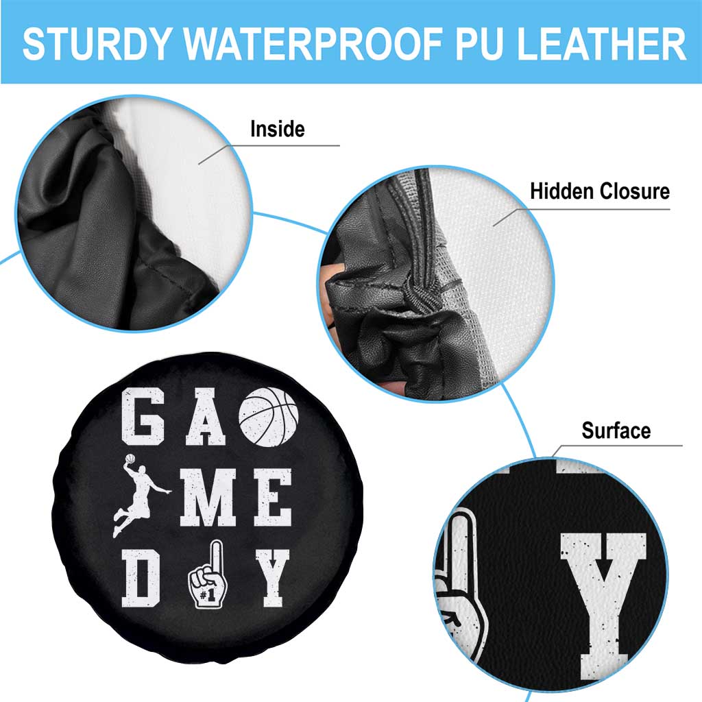 Game Day Basketball Spare Tire Cover Basketball Mom Sports Fan TS10 Print Your Wear