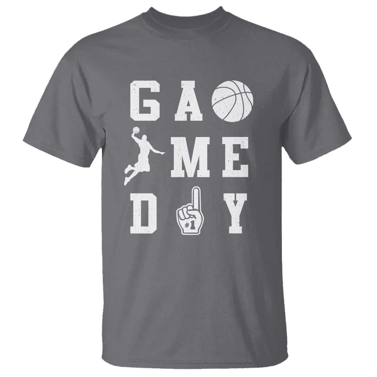 Game Day Basketball T Shirt Basketball Mom Sports Fan TS10 Charcoal Print Your Wear
