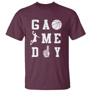 Game Day Basketball T Shirt Basketball Mom Sports Fan TS10 Maroon Print Your Wear