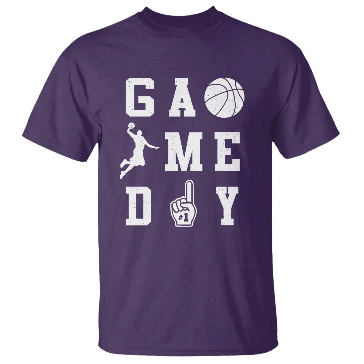 Game Day Basketball T Shirt Basketball Mom Sports Fan TS10 Purple Print Your Wear