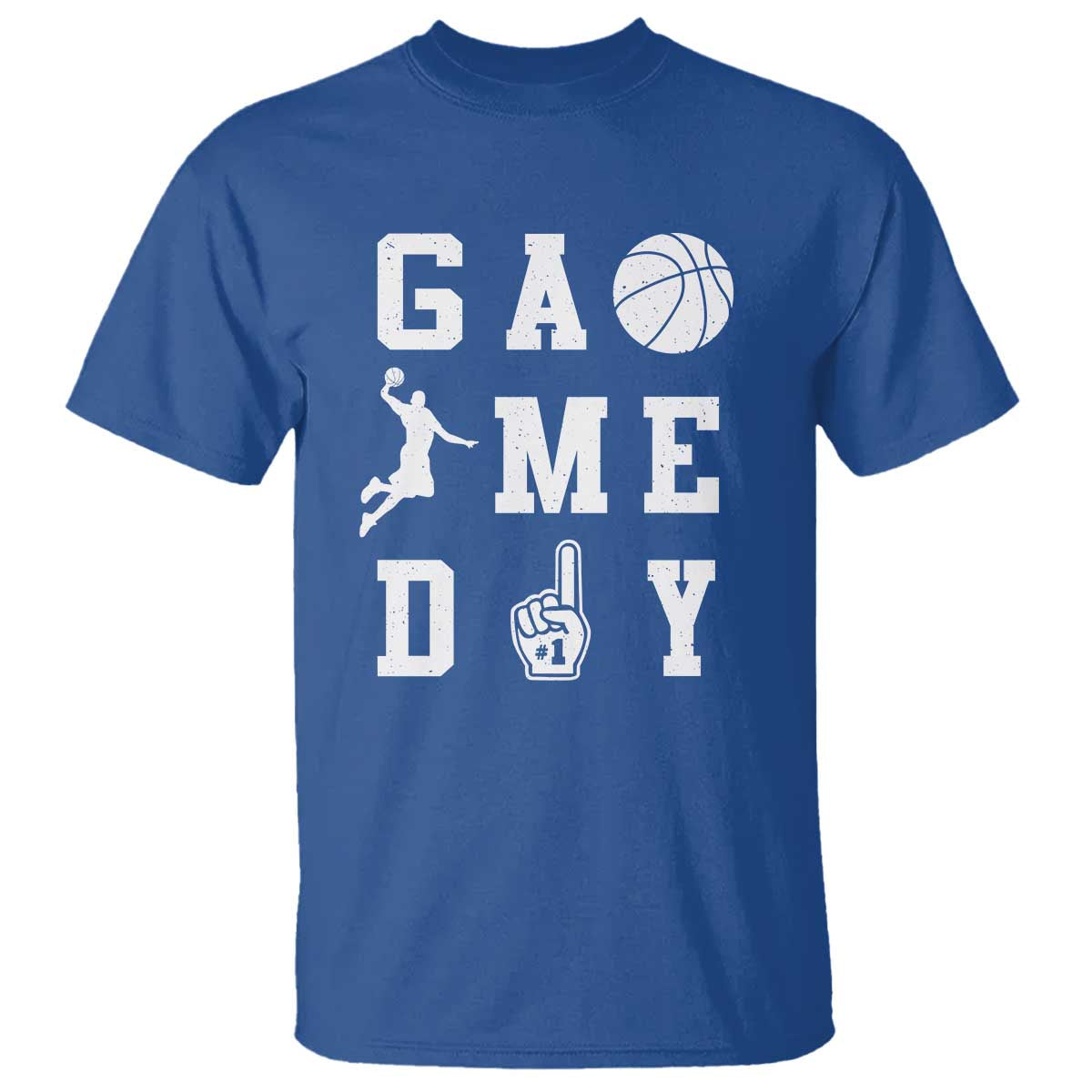 Game Day Basketball T Shirt Basketball Mom Sports Fan TS10 Royal Blue Print Your Wear