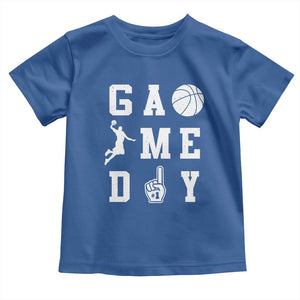 Game Day Basketball Toddler T Shirt Basketball Mom Sports Fan TS10 Royal Blue Print Your Wear