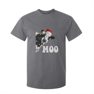 Christmas Cow T Shirt For Kid Funny Cow Lover Xmas Gift Farm TS10 Charcoal Print Your Wear