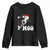 Christmas Cow Youth Sweatshirt Funny Cow Lover Xmas Gift Farm TS10 Black Print Your Wear