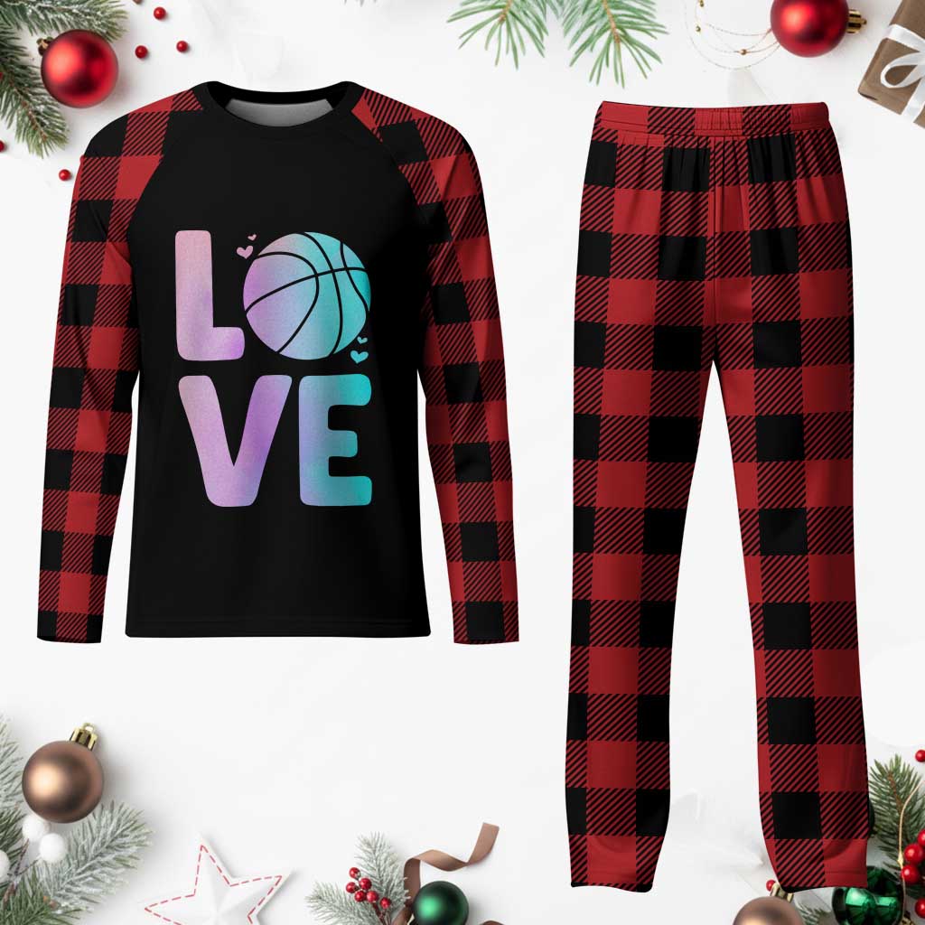 Basketball Lovers Plaid Pajama Set Basketball Mom Sports Fan TS10 Buffalo Plaid Print Your Wear