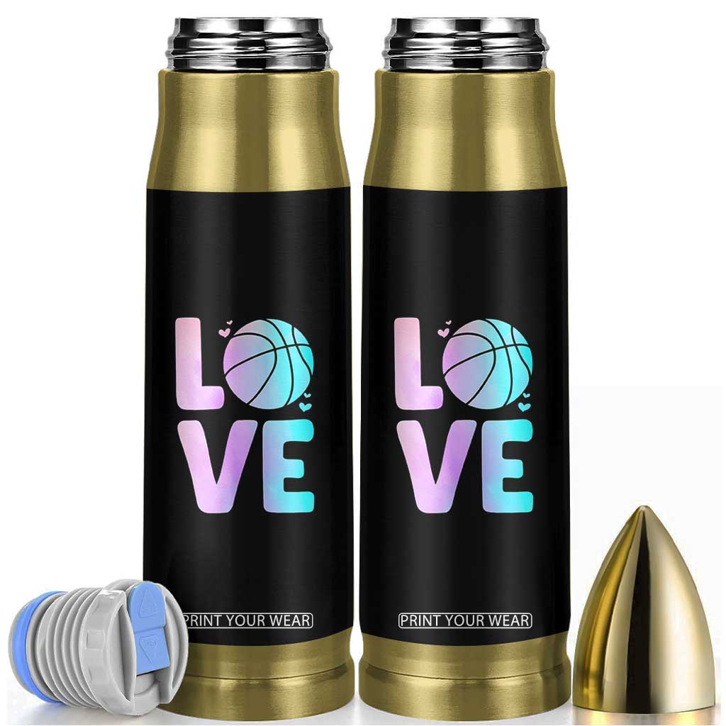 Basketball Lovers Bullet Tumbler Basketball Mom Sports Fan TS10 Black Print Your Wear