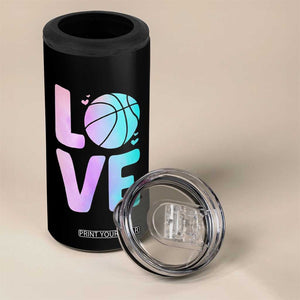 Basketball Lovers 4 in 1 Can Cooler Tumbler Basketball Mom Sports Fan TS10 Print Your Wear