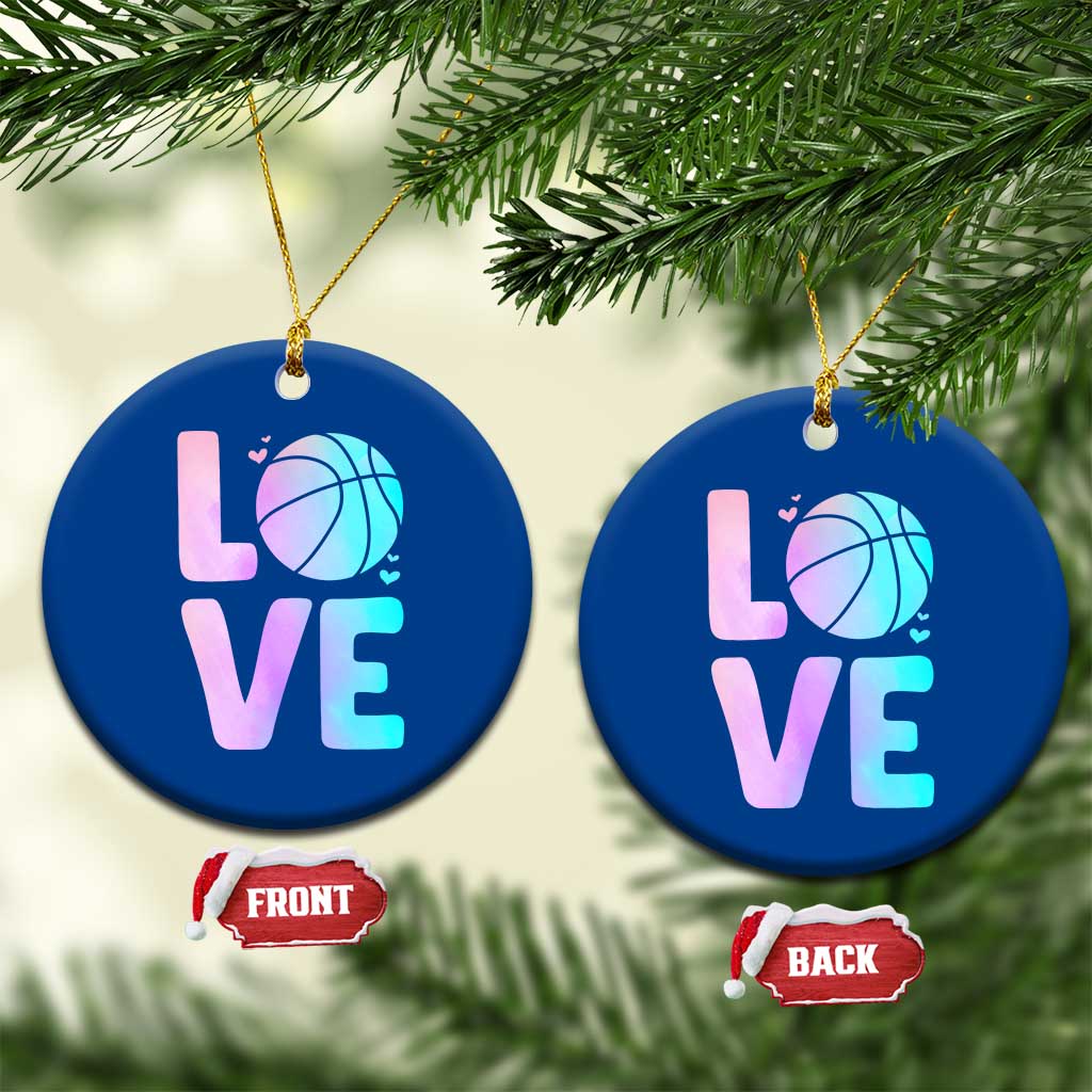 Basketball Lovers Ceramic Ornament Basketball Mom Sports Fan TS10 1pc Blue Print Your Wear