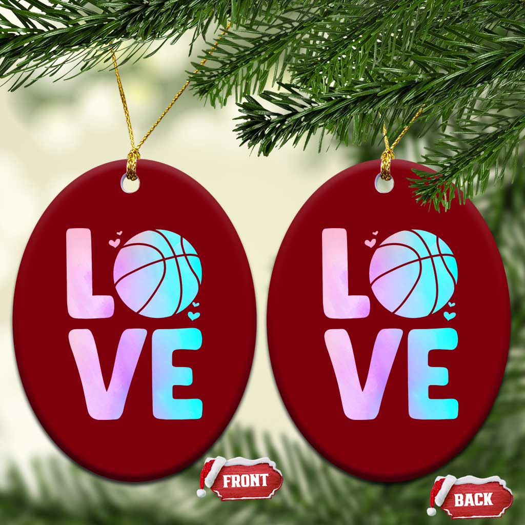 Basketball Lovers Ceramic Ornament Basketball Mom Sports Fan TS10 Print Your Wear