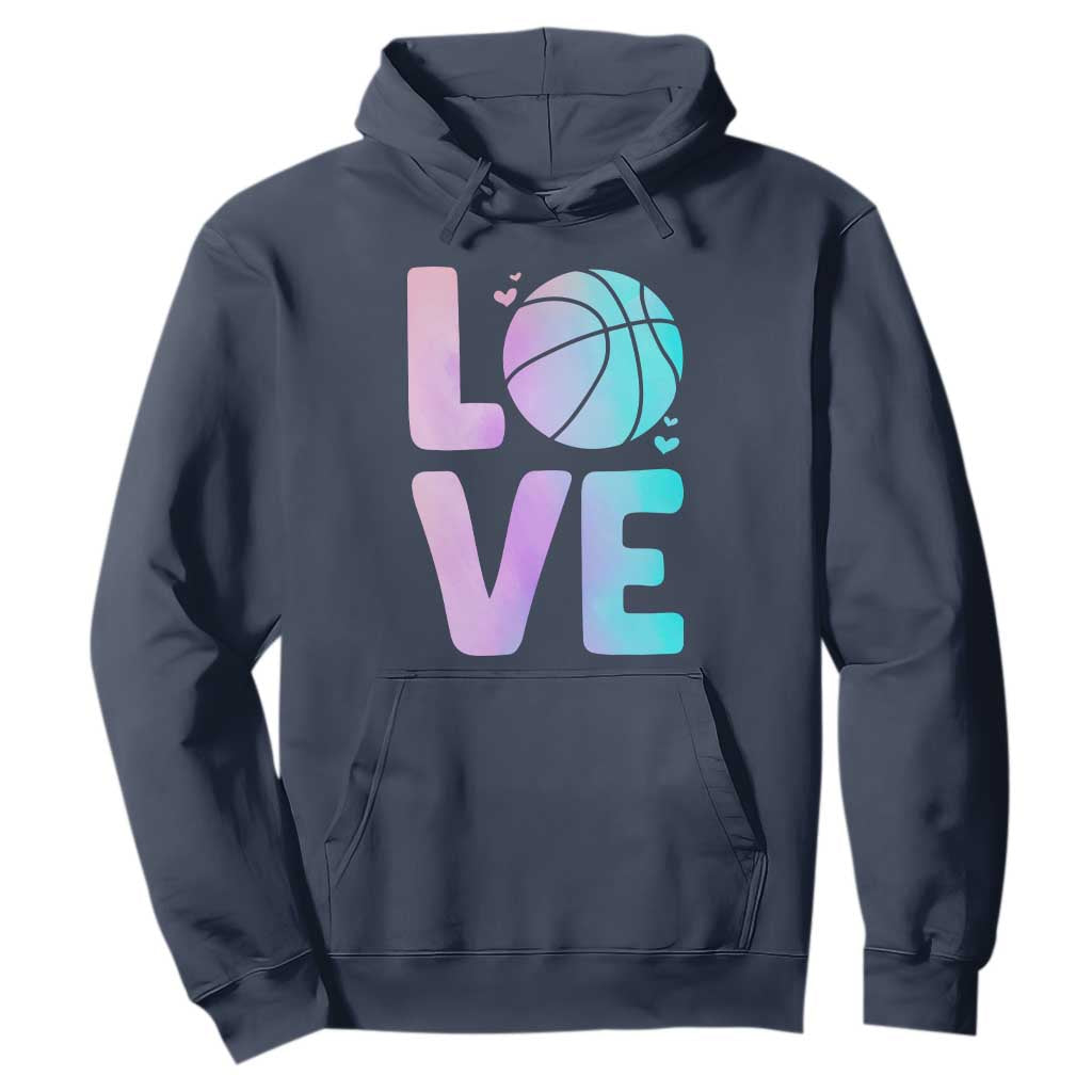 Basketball Lovers Hoodie Basketball Mom Sports Fan TS10 Navy Print Your Wear