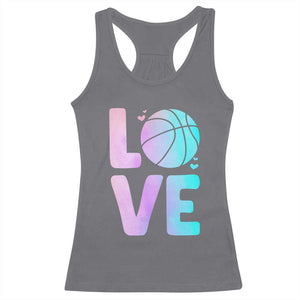Basketball Lovers Racerback Tank Top Basketball Mom Sports Fan TS10 Charcoal Print Your Wear