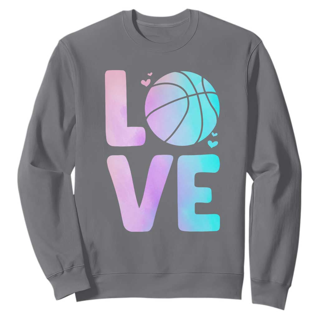 Basketball Lovers Sweatshirt Basketball Mom Sports Fan TS10 Charcoal Print Your Wear
