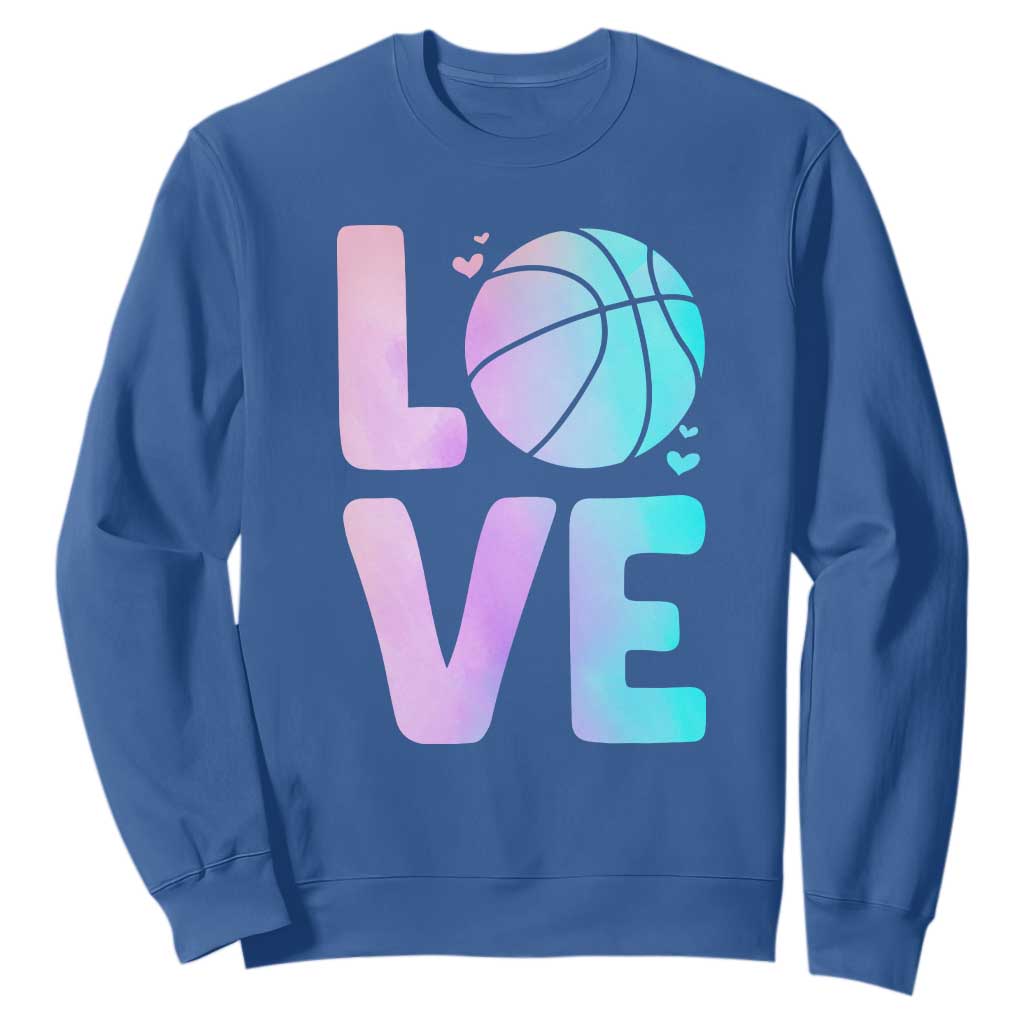 Basketball Lovers Sweatshirt Basketball Mom Sports Fan TS10 Royal Blue Print Your Wear