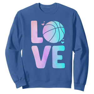 Basketball Lovers Sweatshirt Basketball Mom Sports Fan TS10 Royal Blue Print Your Wear