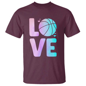 Basketball Lovers T Shirt Basketball Mom Sports Fan TS10 Maroon Print Your Wear