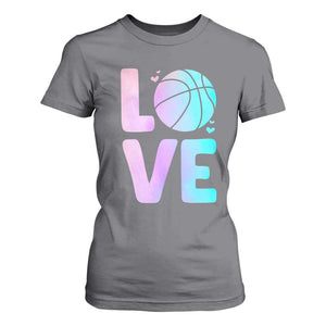 Basketball Lovers T Shirt For Women Basketball Mom Sports Fan TS10 Charcoal Print Your Wear