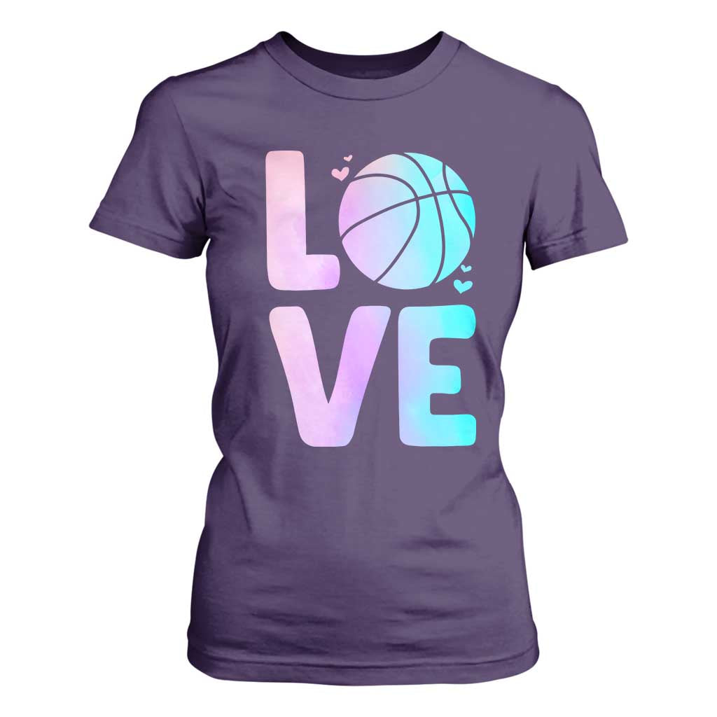 Basketball Lovers T Shirt For Women Basketball Mom Sports Fan TS10 Purple Print Your Wear