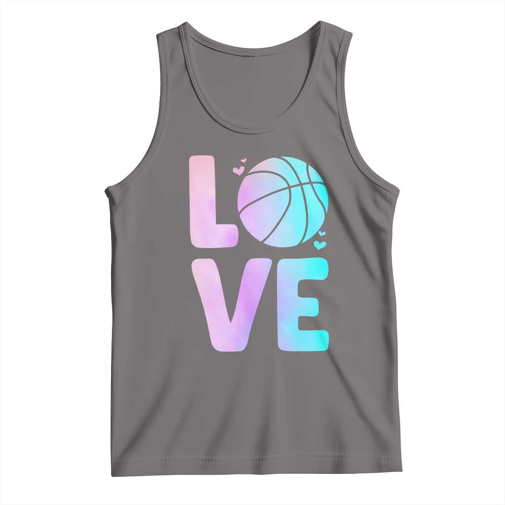 Basketball Lovers Tank Top Basketball Mom Sports Fan TS10 Deep Heather Print Your Wear
