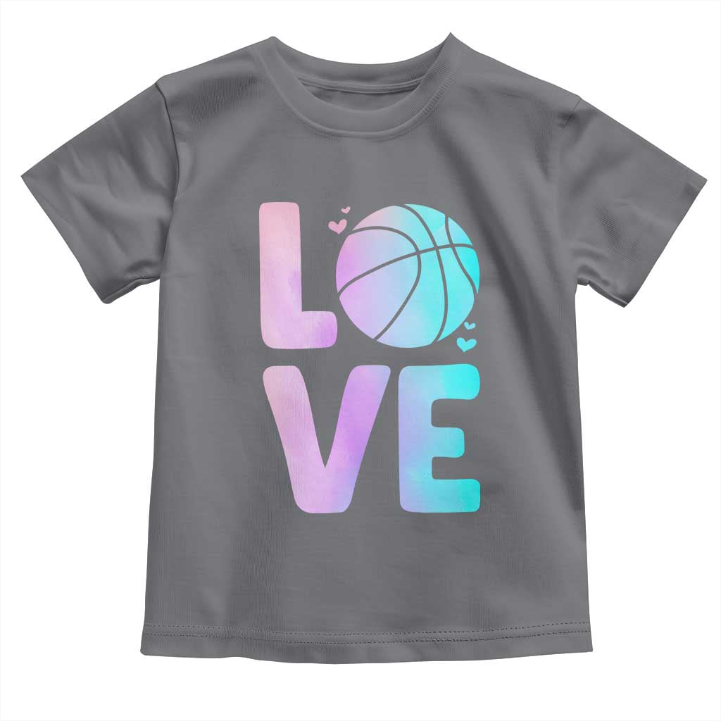 Basketball Lovers Toddler T Shirt Basketball Mom Sports Fan TS10 Charcoal Print Your Wear