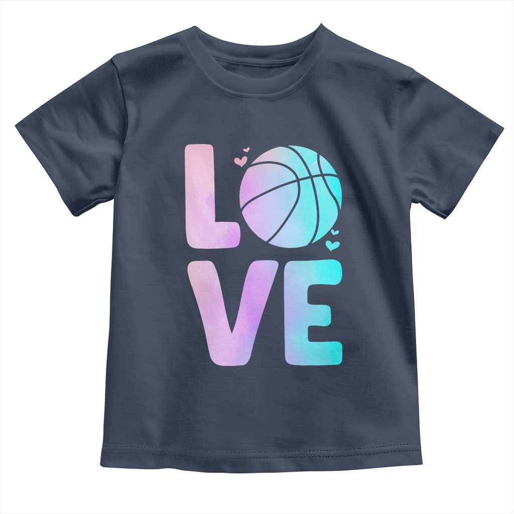 Basketball Lovers Toddler T Shirt Basketball Mom Sports Fan TS10 Navy Print Your Wear