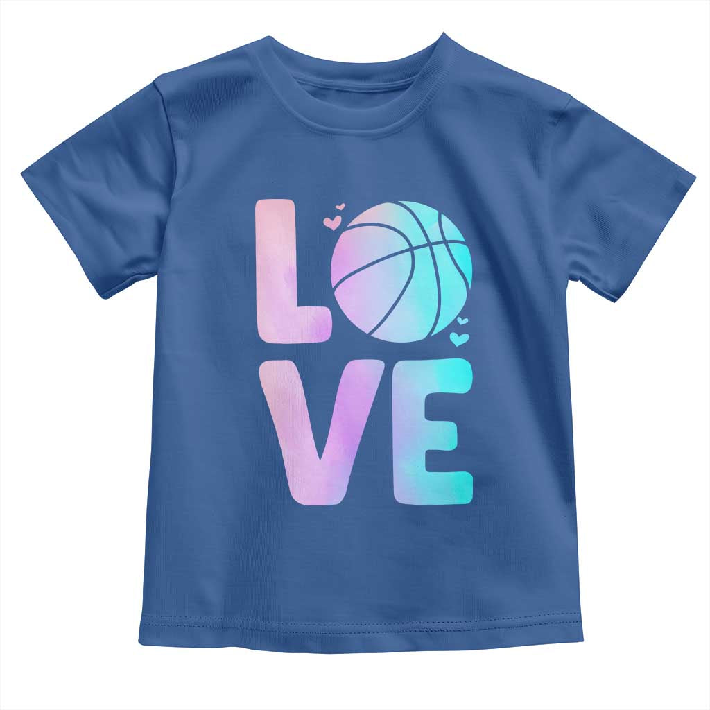 Basketball Lovers Toddler T Shirt Basketball Mom Sports Fan TS10 Royal Blue Print Your Wear