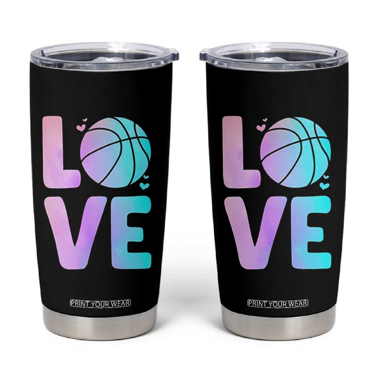 Basketball Lovers Tumbler Cup Basketball Mom Sports Fan TS10 Black Print Your Wear