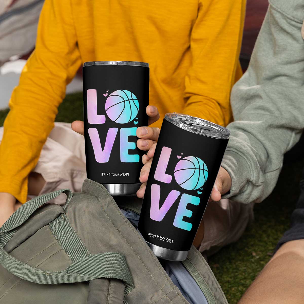 Basketball Lovers Tumbler Cup Basketball Mom Sports Fan TS10 Print Your Wear