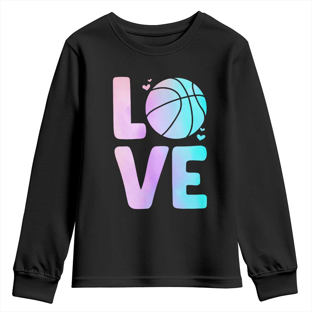 Basketball Lovers Youth Sweatshirt Basketball Mom Sports Fan TS10 Black Print Your Wear